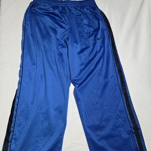 Nike Basketball Men's Blue And Black Pants sz L